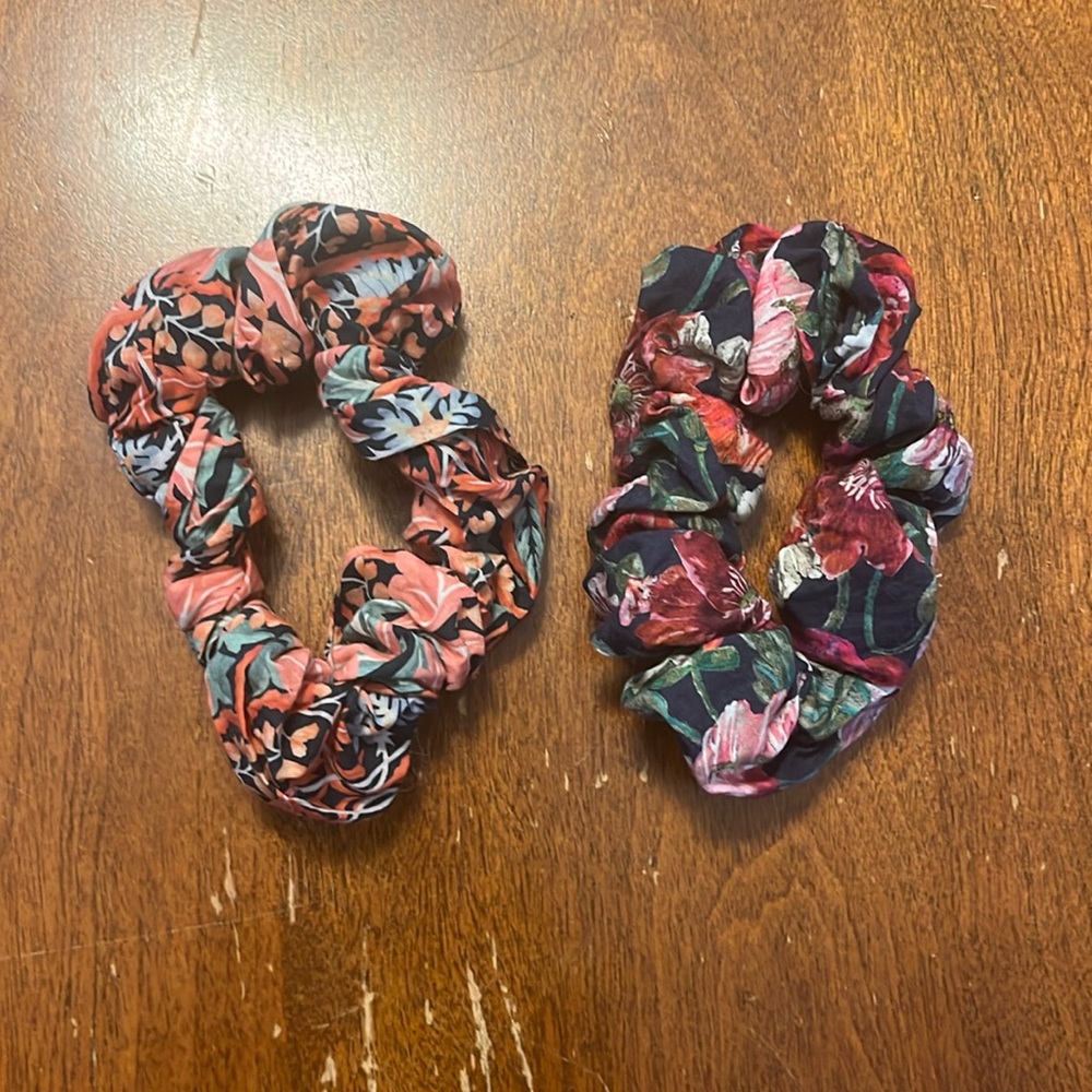 J. Crew liberty floral scrunchies. Like new.